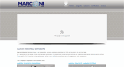 Desktop Screenshot of marconi-spa.com