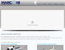 Tablet Screenshot of marconi-spa.com